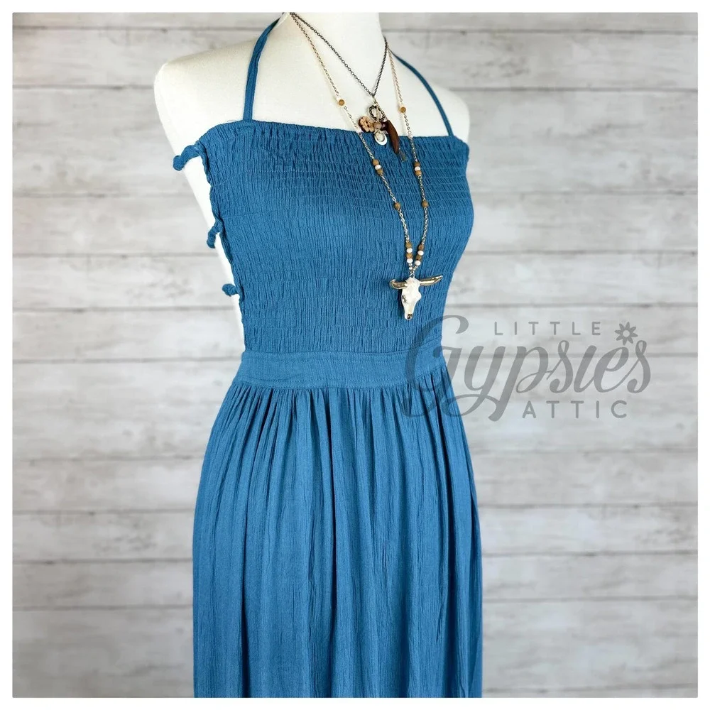 Handmade Tropical Resort Bohemian Maxi Dress - Picture 5 of 13